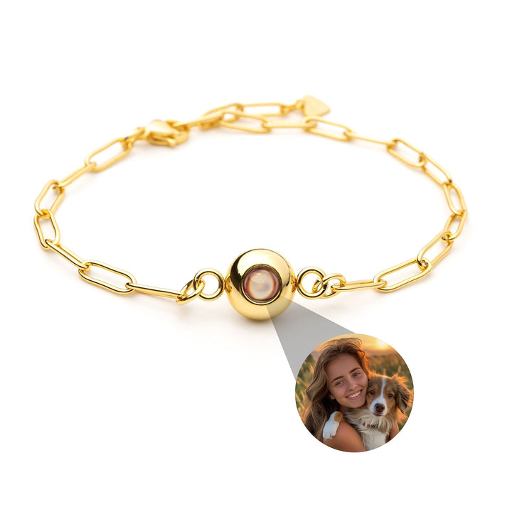 Pulseira Personalizada com Foto - Paperclip