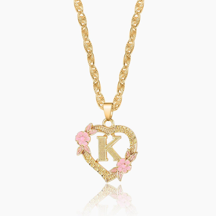 Colar Personalizado com Inicial em Flor - Wulgor