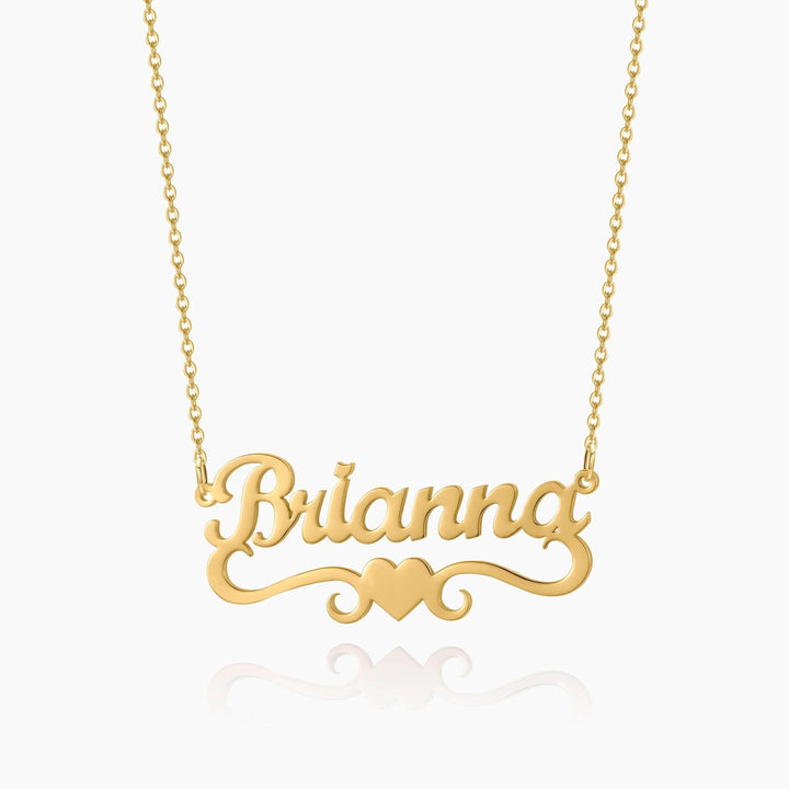 Colar Personalizado com Nome e Coração - Wulgor