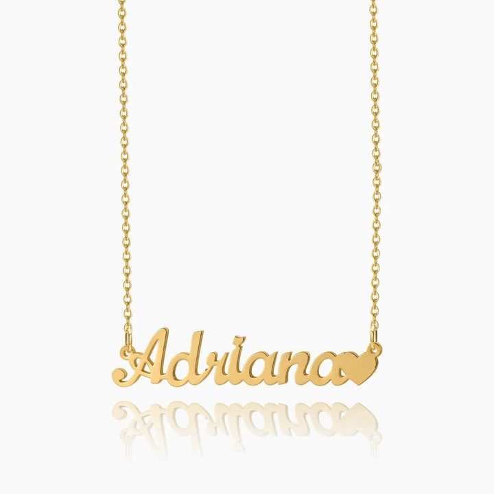 Colar Personalizado com Nome e Coração - Wulgor