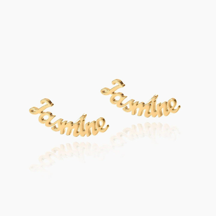 Brincos de Espiga Personalizados com Nome - Wulgor