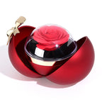 Colar Duplo Coração com Rosa Eterna