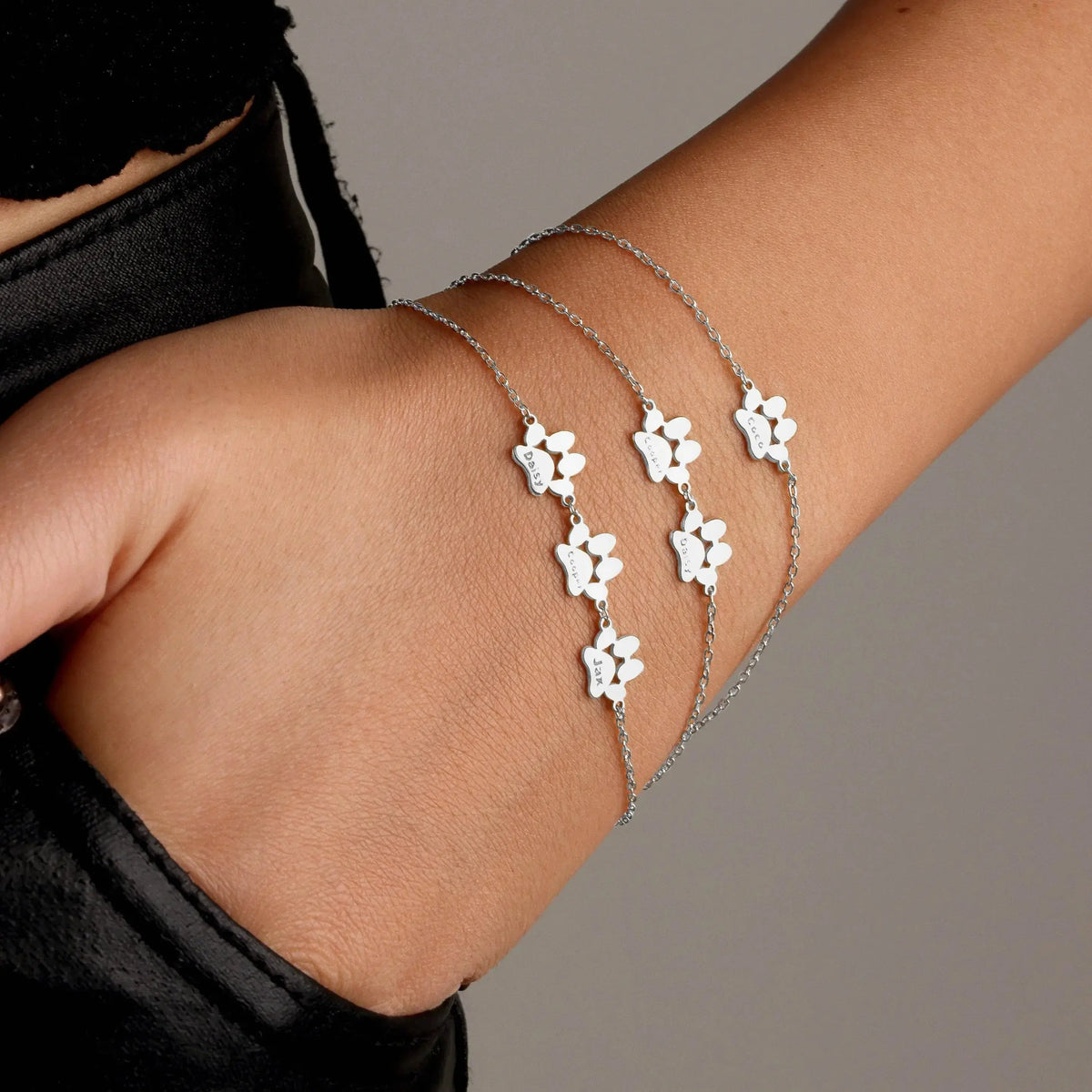 Pulseira Personalizada com Pata e Nome