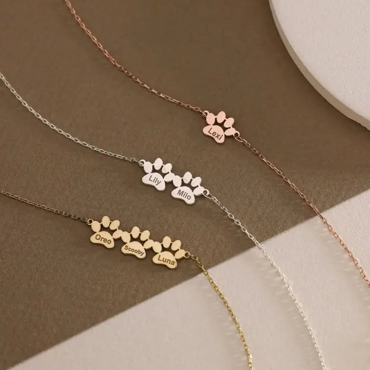 Pulseira Personalizada com Pata e Nome