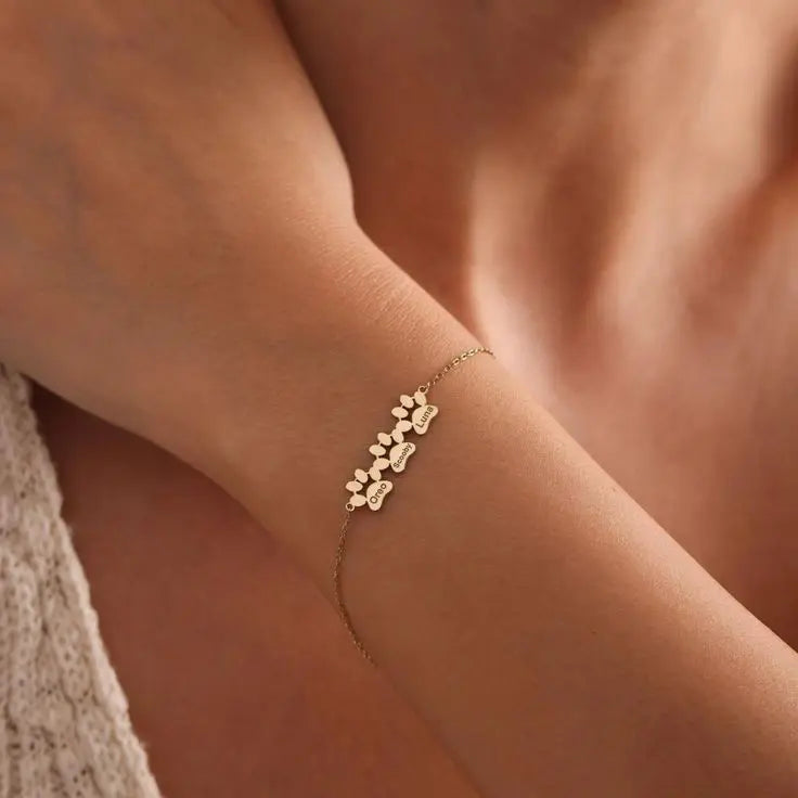 Pulseira Personalizada com Pata e Nome