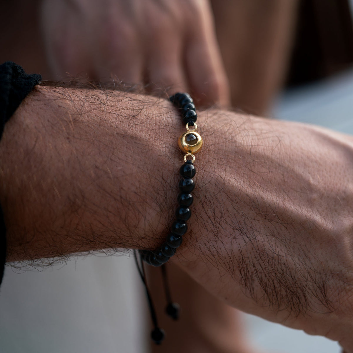 Pulseira Personalizada com Foto - Pérolas