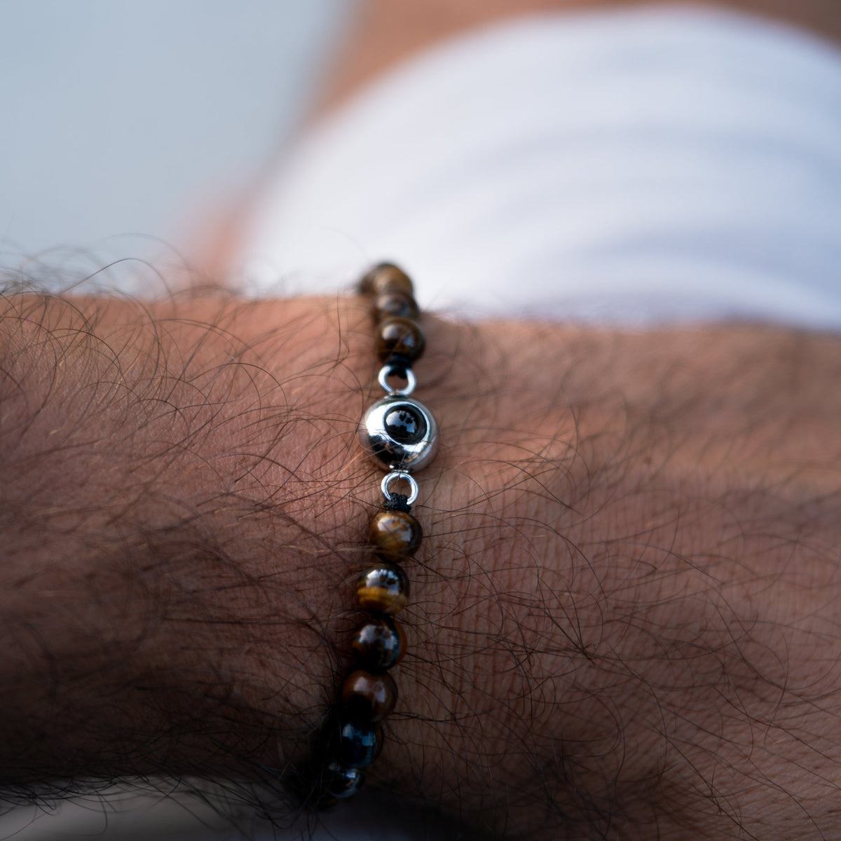 Pulseira Personalizada com Foto - Pérolas