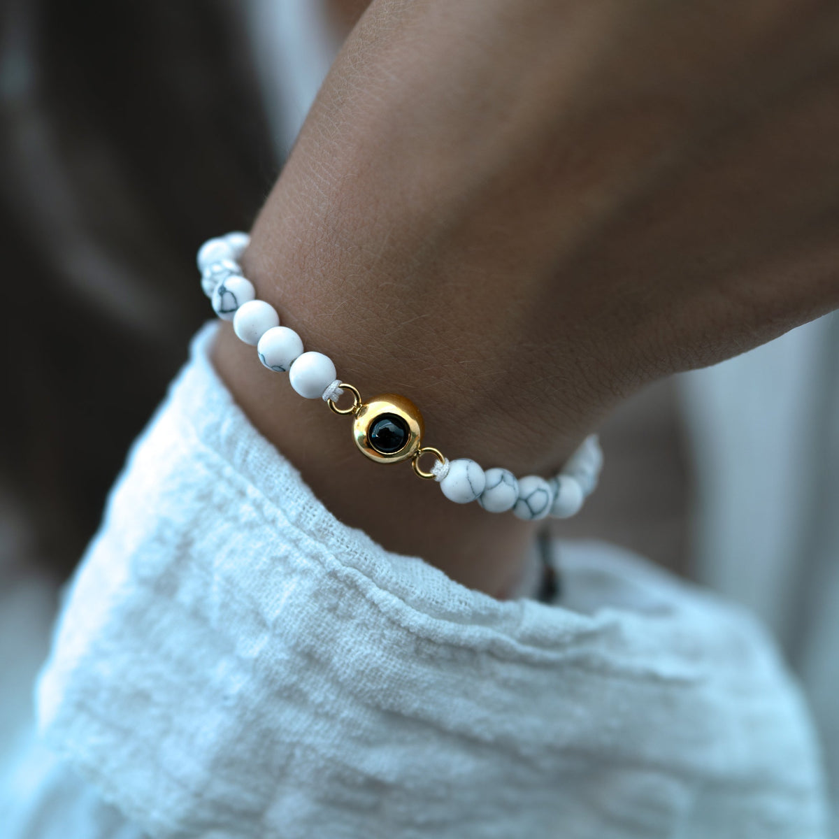 Pulseira Personalizada com Foto - Pérolas