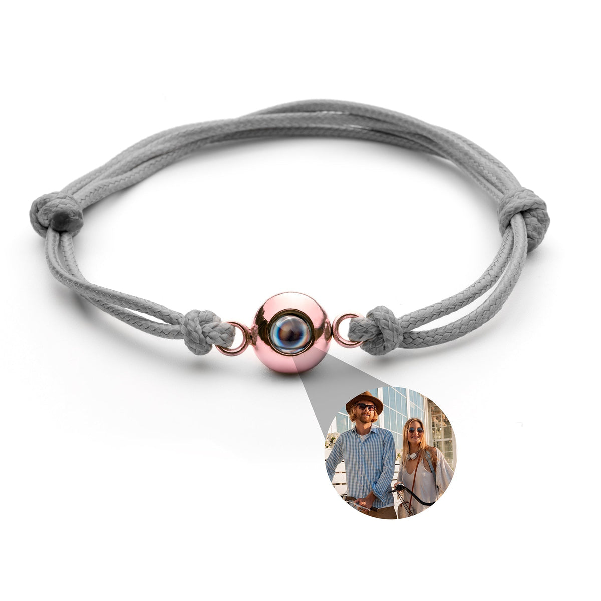 Pulseira Personalizada com Foto - Nó Marinheiro