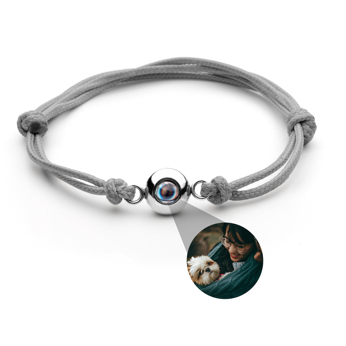Pulseira Personalizada com Foto - Nó Marinheiro