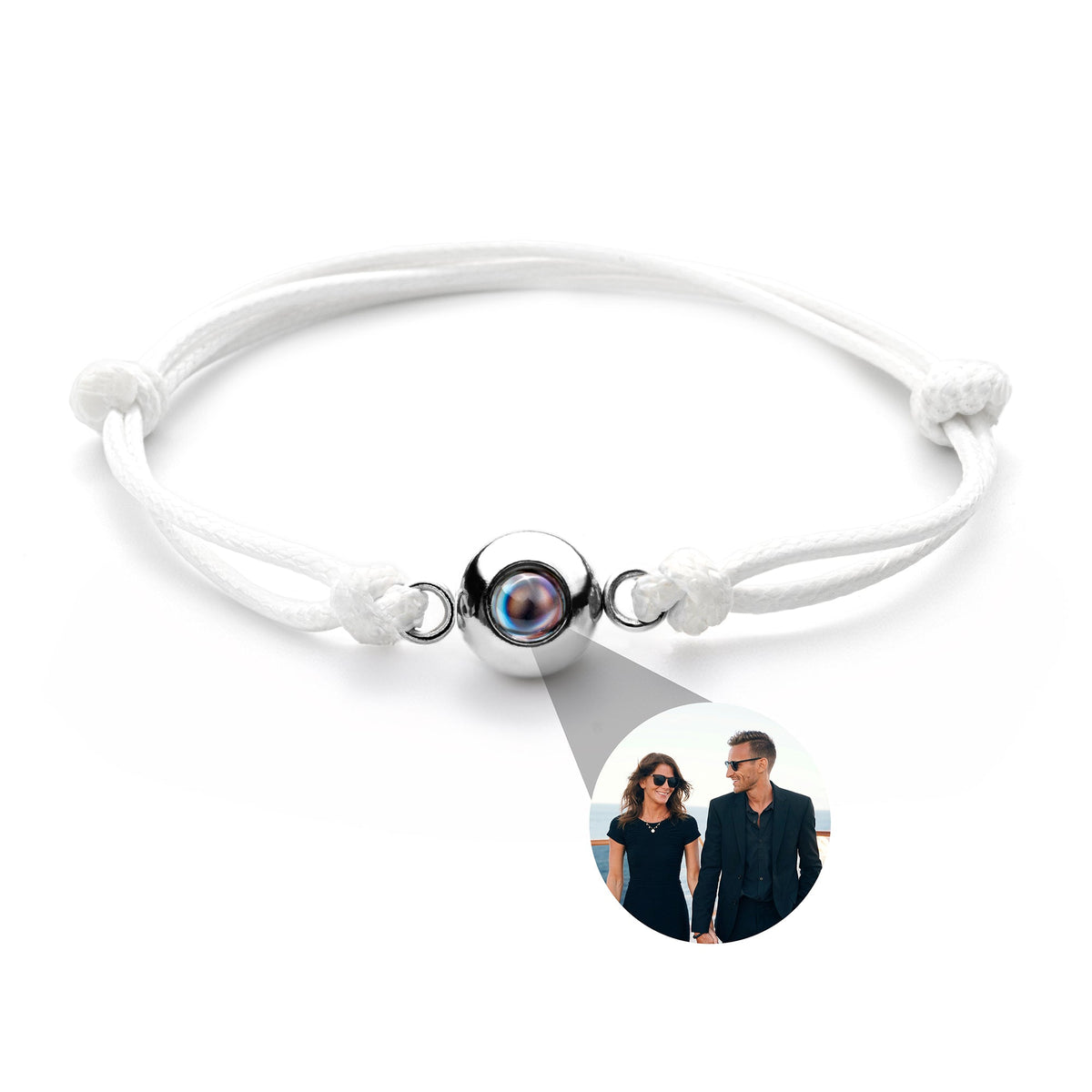 Pulseira Personalizada com Foto - Nó Marinheiro