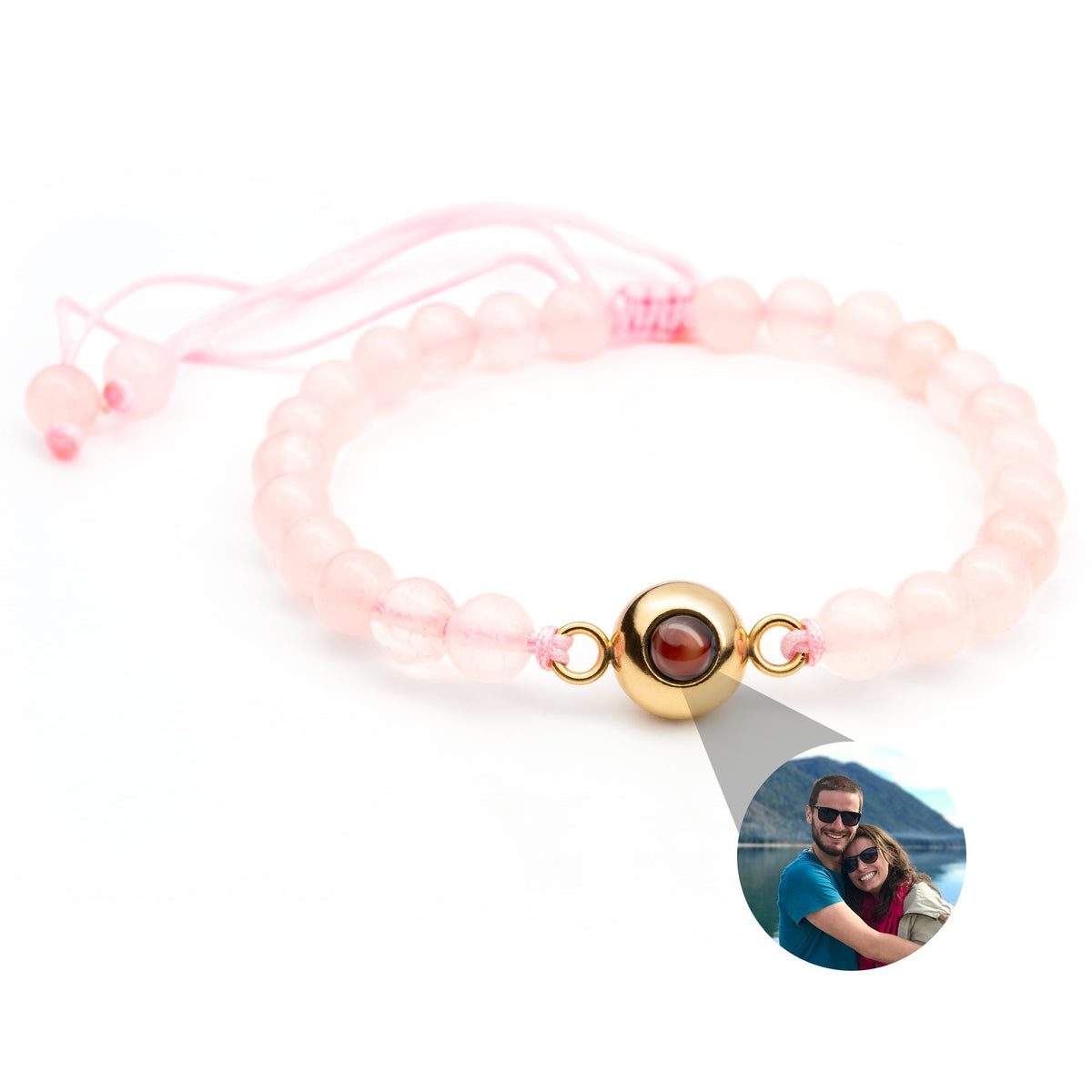 Pulseira Personalizada com Foto - Pérolas