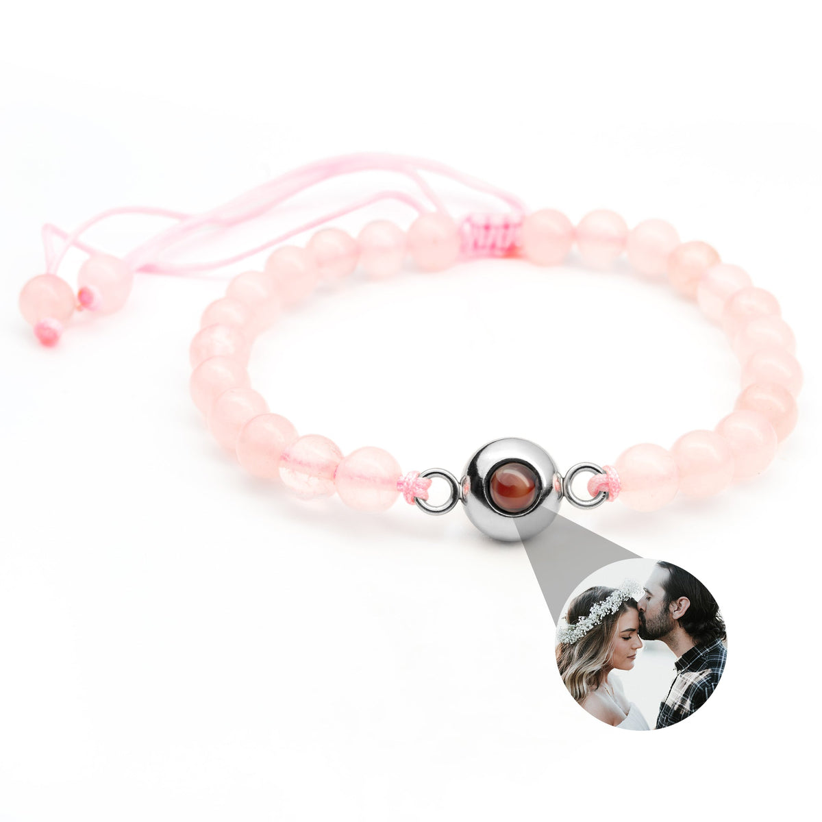 Pulseira Personalizada com Foto - Pérolas