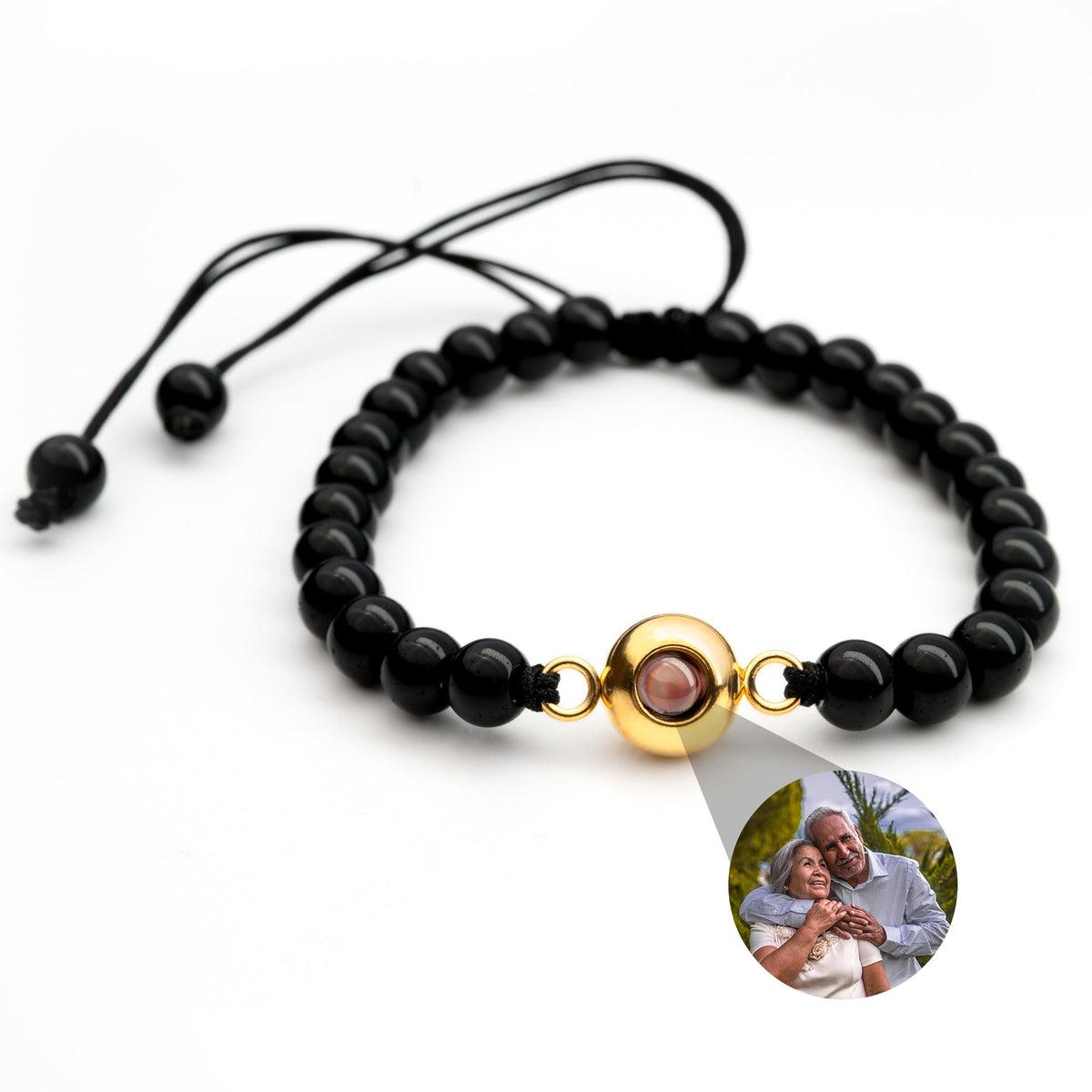 Pulseira Personalizada com Foto - Pérolas