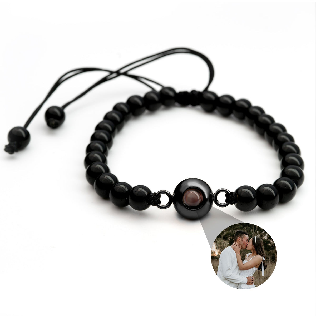 Pulseira Personalizada com Foto - Pérolas