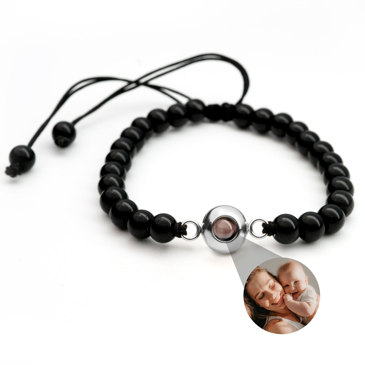 Pulseira Personalizada com Foto - Pérolas