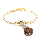 Pulseira Personalizada com Foto - Paperclip