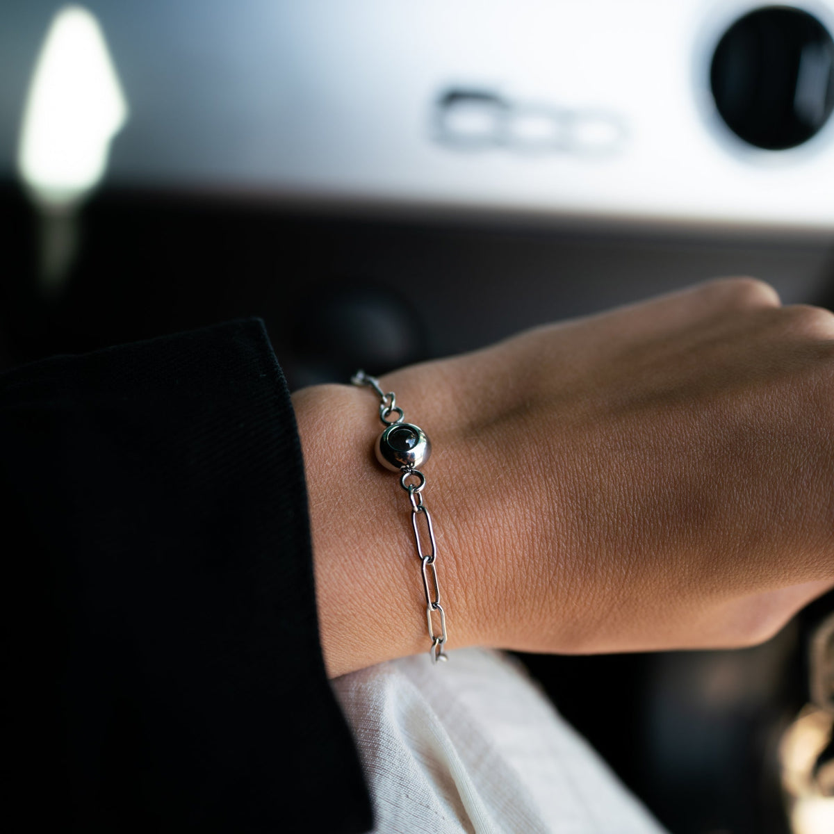 Pulseira Personalizada com Foto - Paperclip