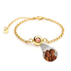 Pulseira Personalizada com Foto - Corrente Rolo