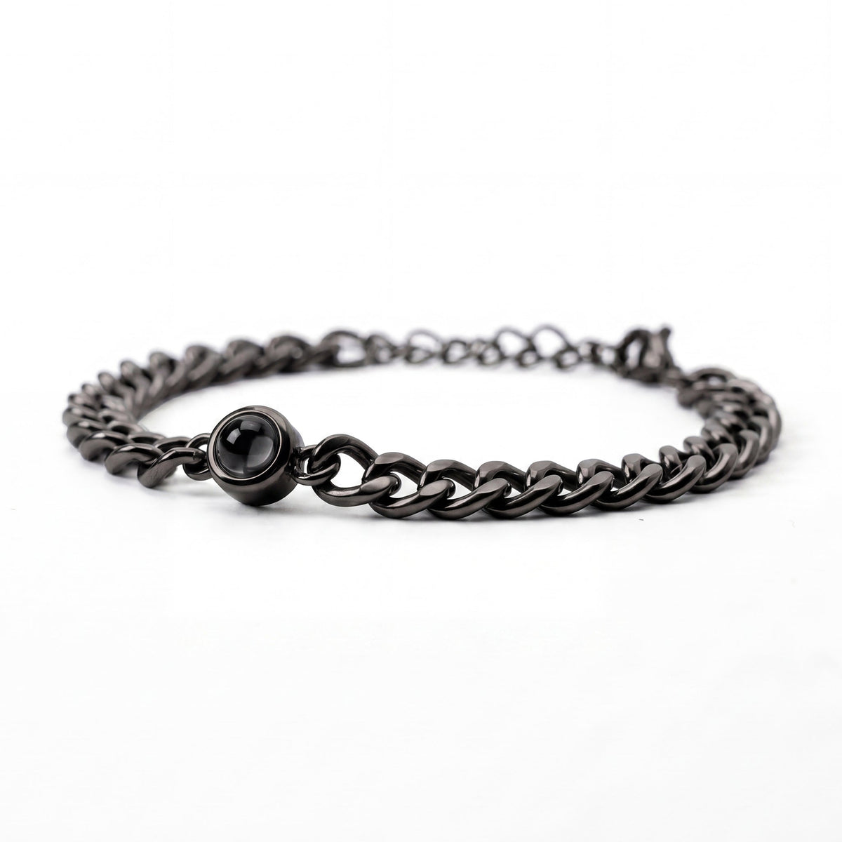 Pulseira Personalizada com Foto - Corrente Cuban