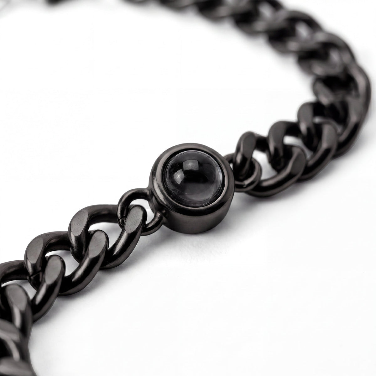 Pulseira Personalizada com Foto - Corrente Cuban