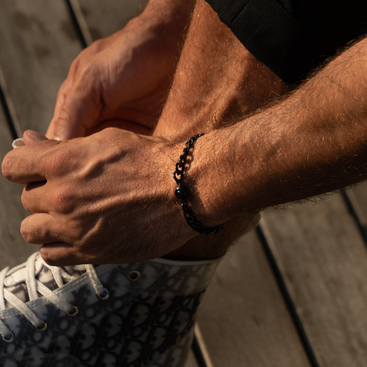Pulseira Personalizada com Foto - Corrente Cuban