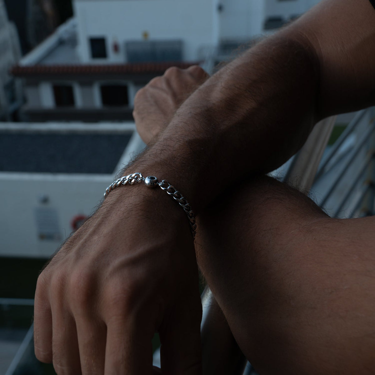 Pulseira Personalizada com Foto - Corrente Cuban