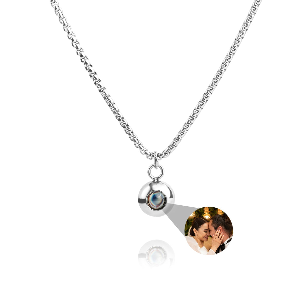 Colar Personalizado com Foto - Corrente Snake
