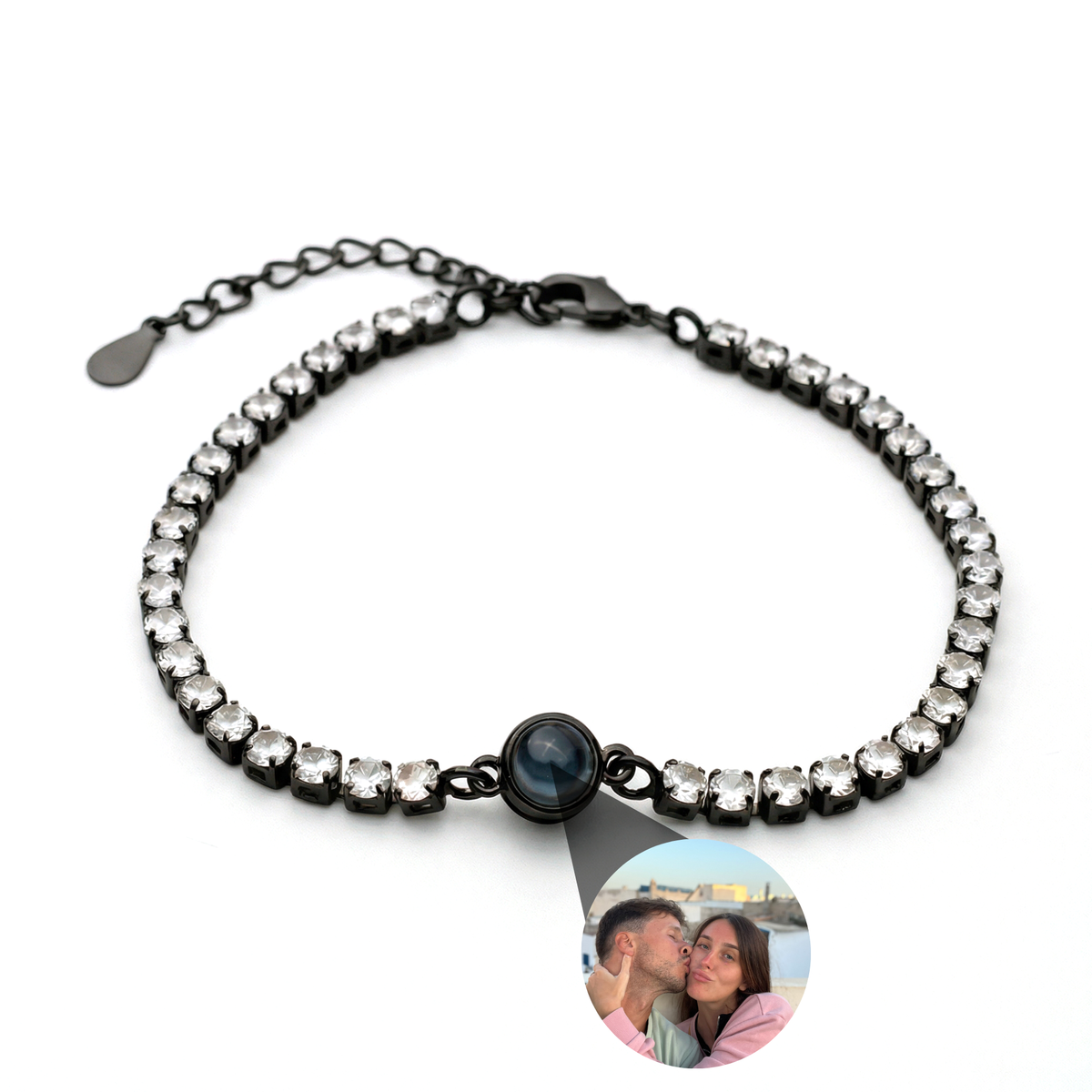 Pulseira Personalizada com Foto - Tennis Zircónia