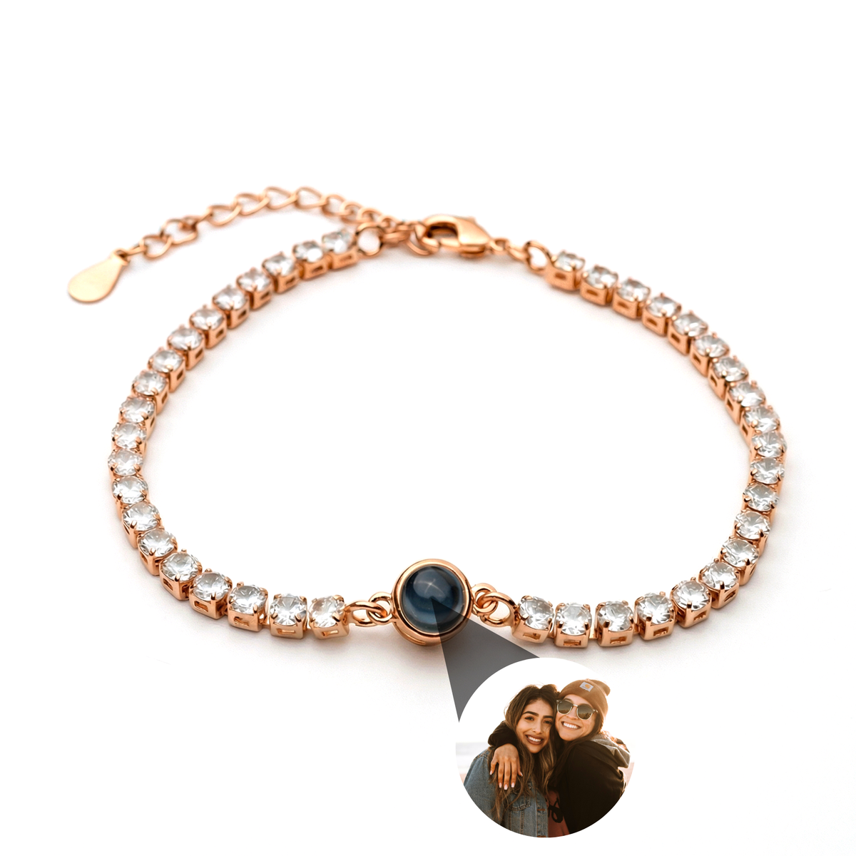 Pulseira Personalizada com Foto - Tennis Zircónia