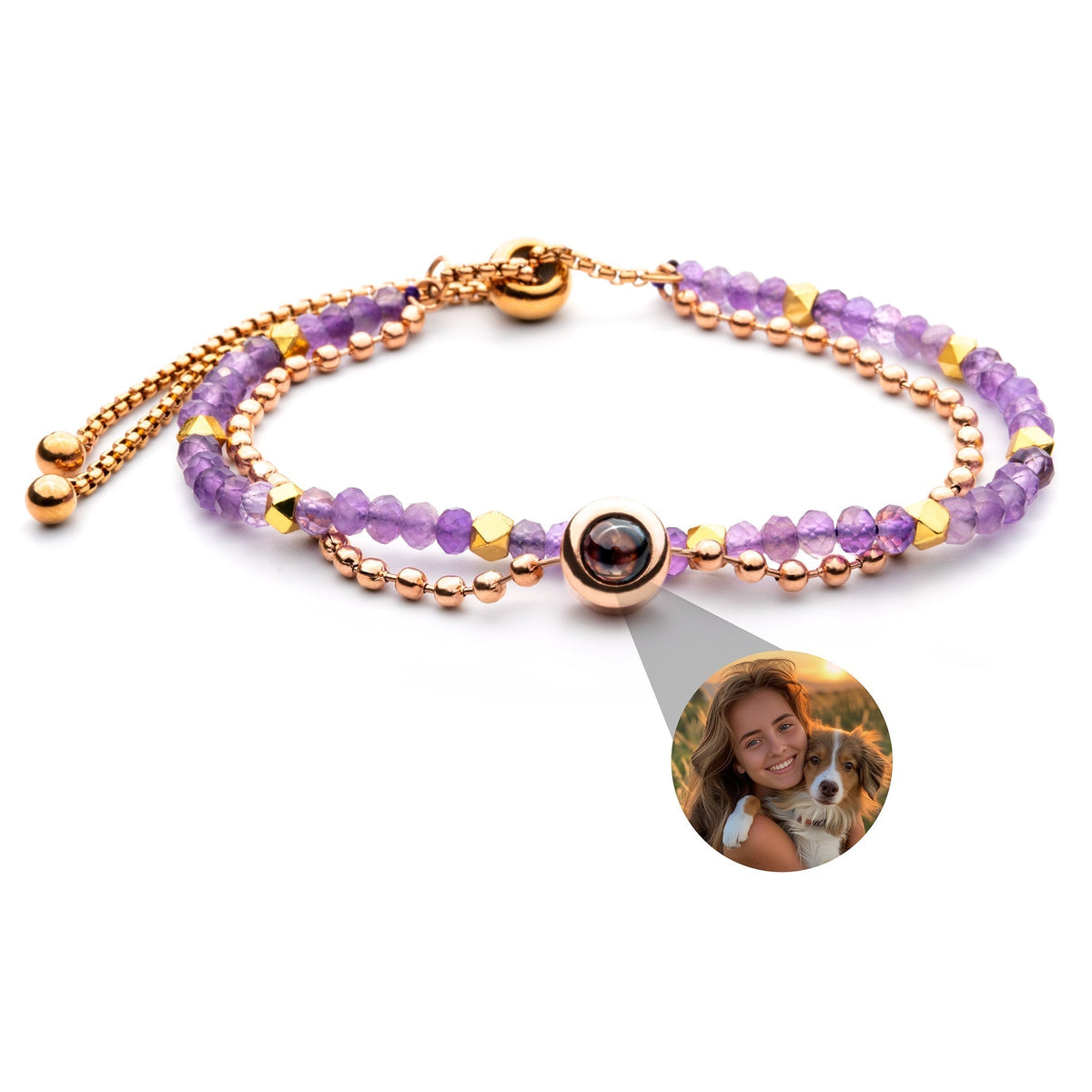 Pulseira Personalizada com Foto - Cristal