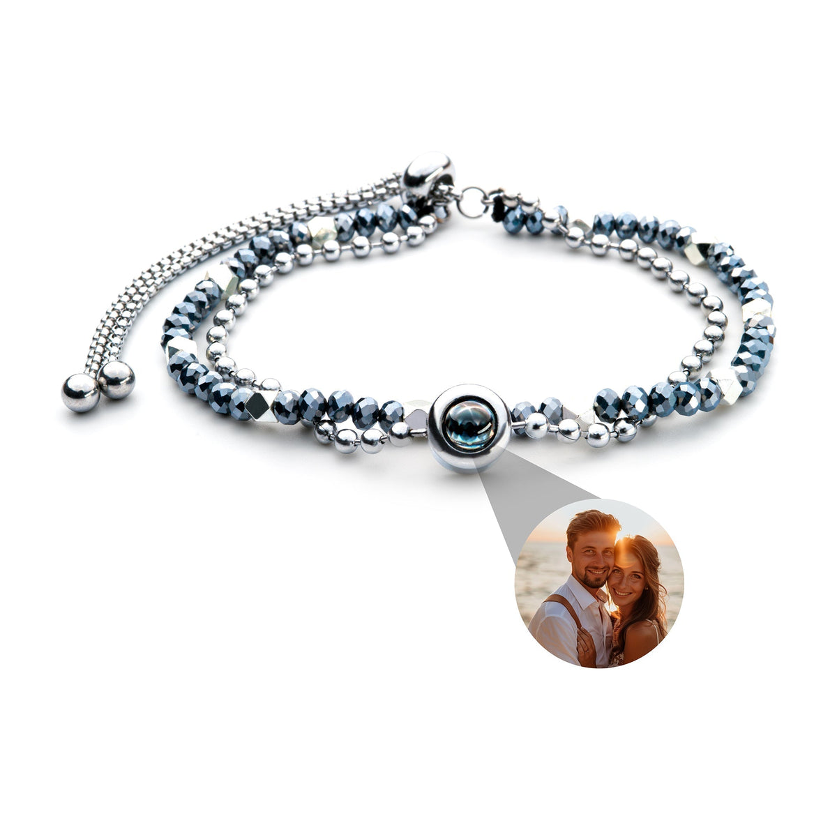 Pulseira Personalizada com Foto - Cristal