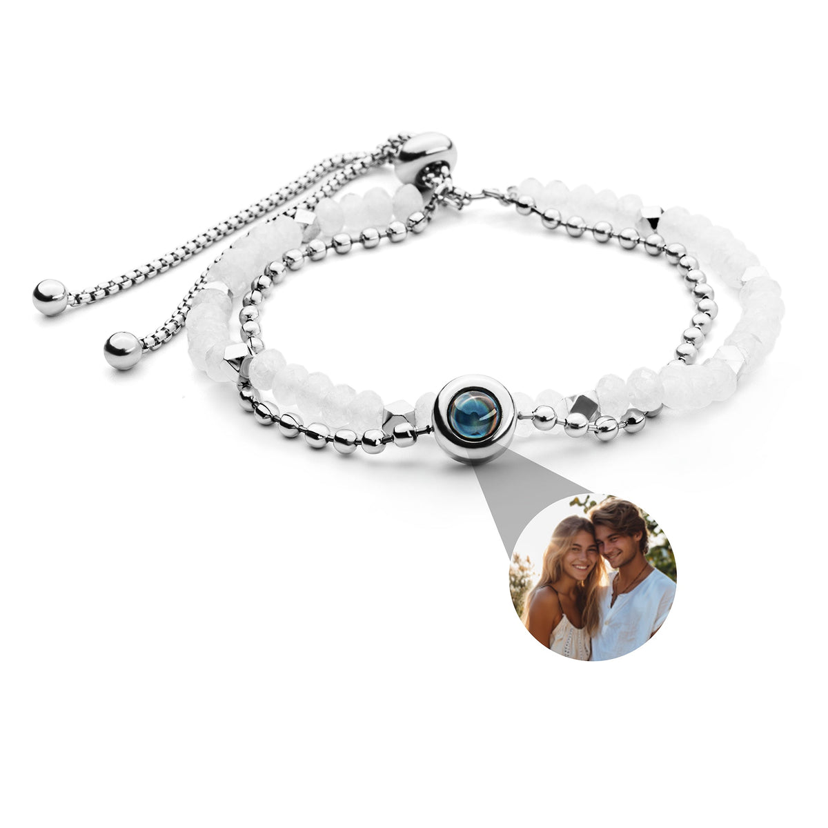 Pulseira Personalizada com Foto - Cristal