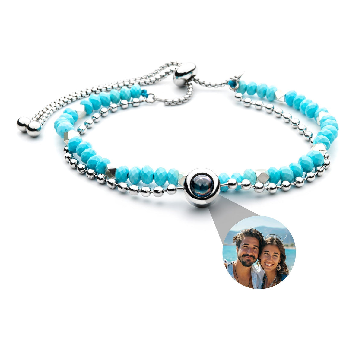 Pulseira Personalizada com Foto - Cristal