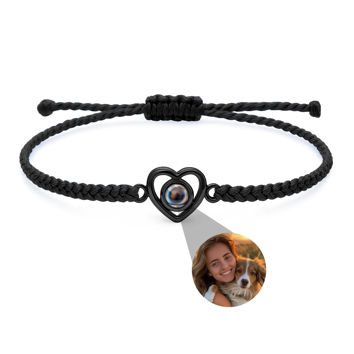 Pulseira Personalizada com Foto - Coração