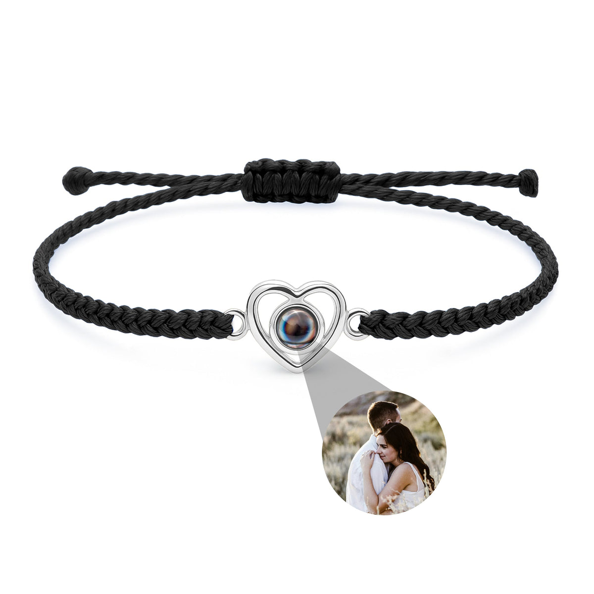 Pulseira Personalizada com Foto - Coração
