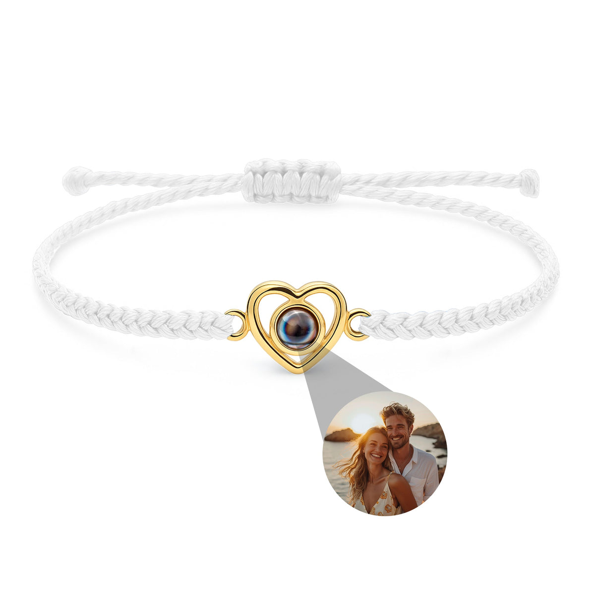 Pulseira Personalizada com Foto - Coração