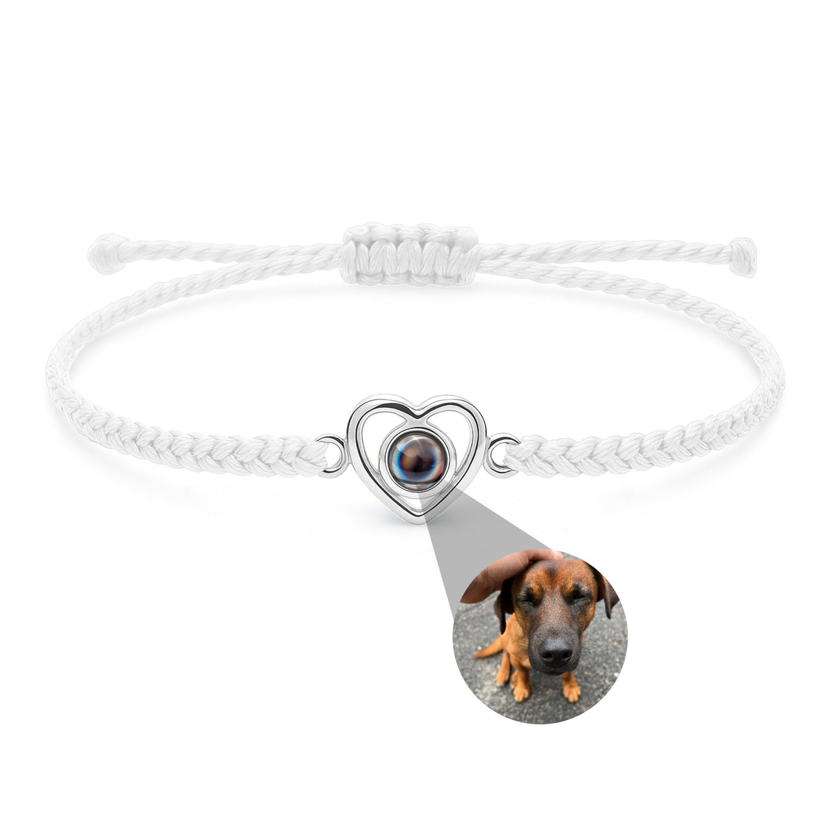 Pulseira Personalizada com Foto - Coração