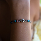 Pulseira Personalizada com Foto - Pedra Preciosa Heishi