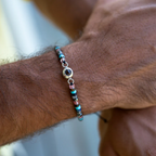 Pulseira Personalizada com Foto - Pedra Preciosa Heishi