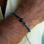 Pulseira Personalizada com Foto - Pedra Preciosa Heishi
