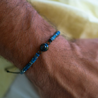Pulseira Personalizada com Foto - Pedra Preciosa Heishi
