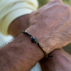 Pulseira Personalizada com Foto - Pedra Preciosa Heishi