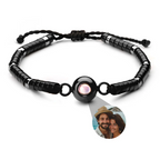 Pulseira Personalizada com Foto - Pedra Preciosa Heishi