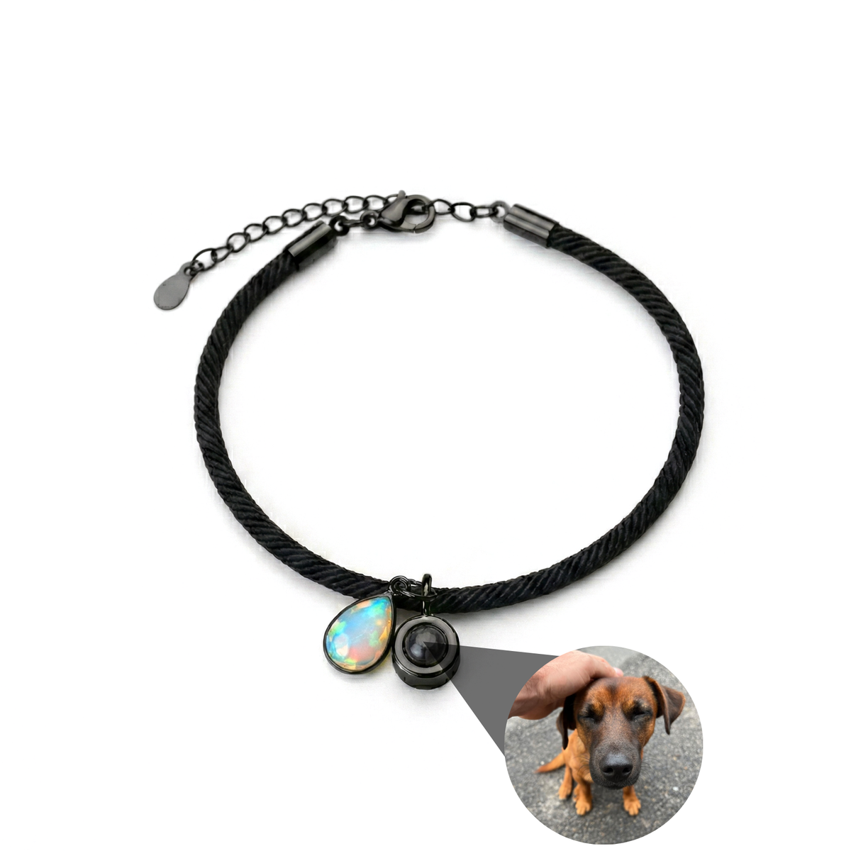 Pulseira com Foto Personalizada - Essence com Pedra de Nascimento