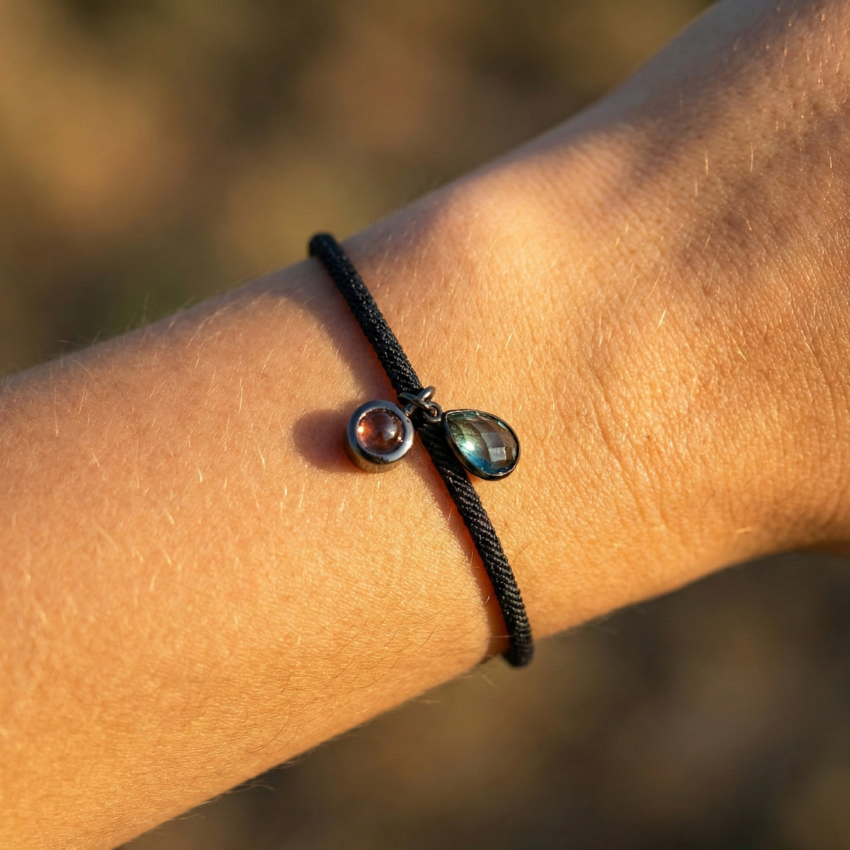 Pulseira com Foto Personalizada - Essence com Pedra de Nascimento