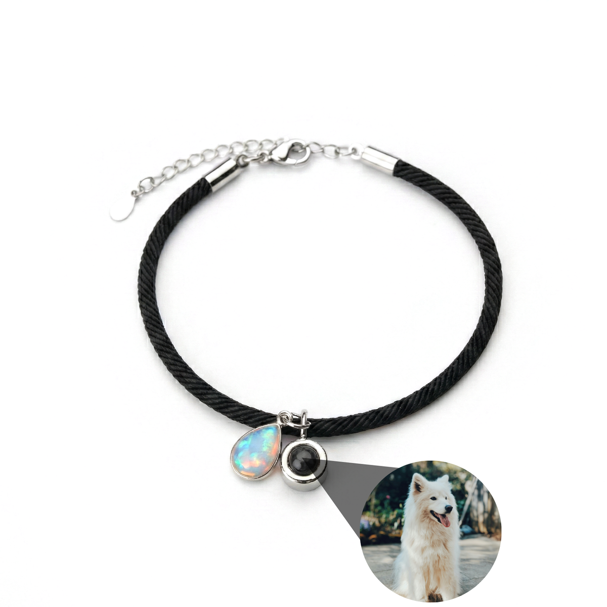 Pulseira com Foto Personalizada - Essence com Pedra de Nascimento