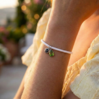 Pulseira com Foto Personalizada - Essence com Pedra de Nascimento