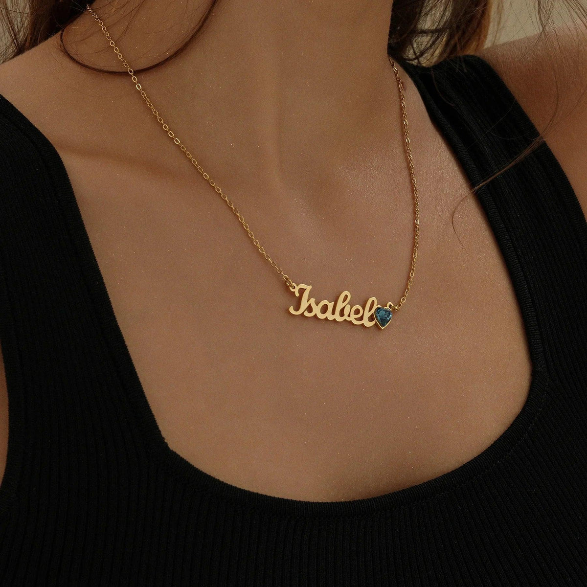 Colar Personalizado com Nome e Pedra do Mês - Wulgor