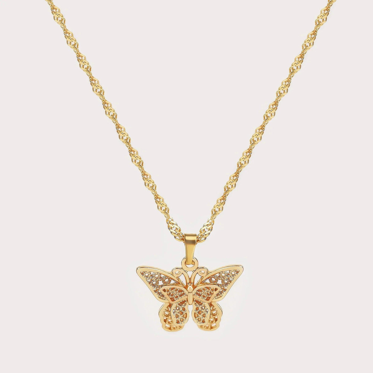 Colar com Pendente Borboleta - Wulgor